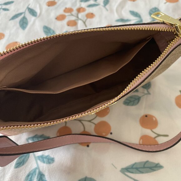 Coach Tan Pink Shoulder Strap Underarm Bag - Picture 5 of 8